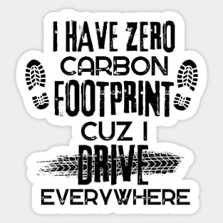 I have zero Carbon Footprint Sticker
